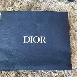Dior empty shopping bag